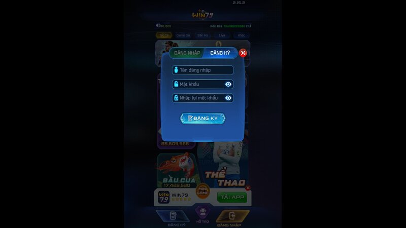 Hướng dẫn chi tiết đăng ký WIN79